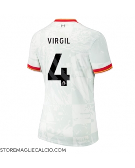 Liverpool Virgil van Dijk #4 Maglia Gara Terza Repliche 2024-25 Donna
